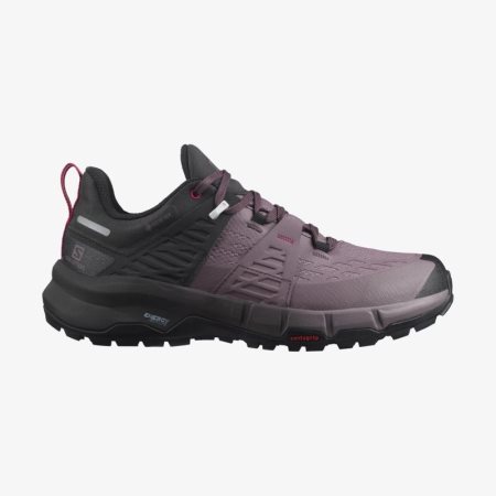 Salomon ODYSSEY GTX W Wanderschuhe Damen Schwarz/Rot [1WBI-V]